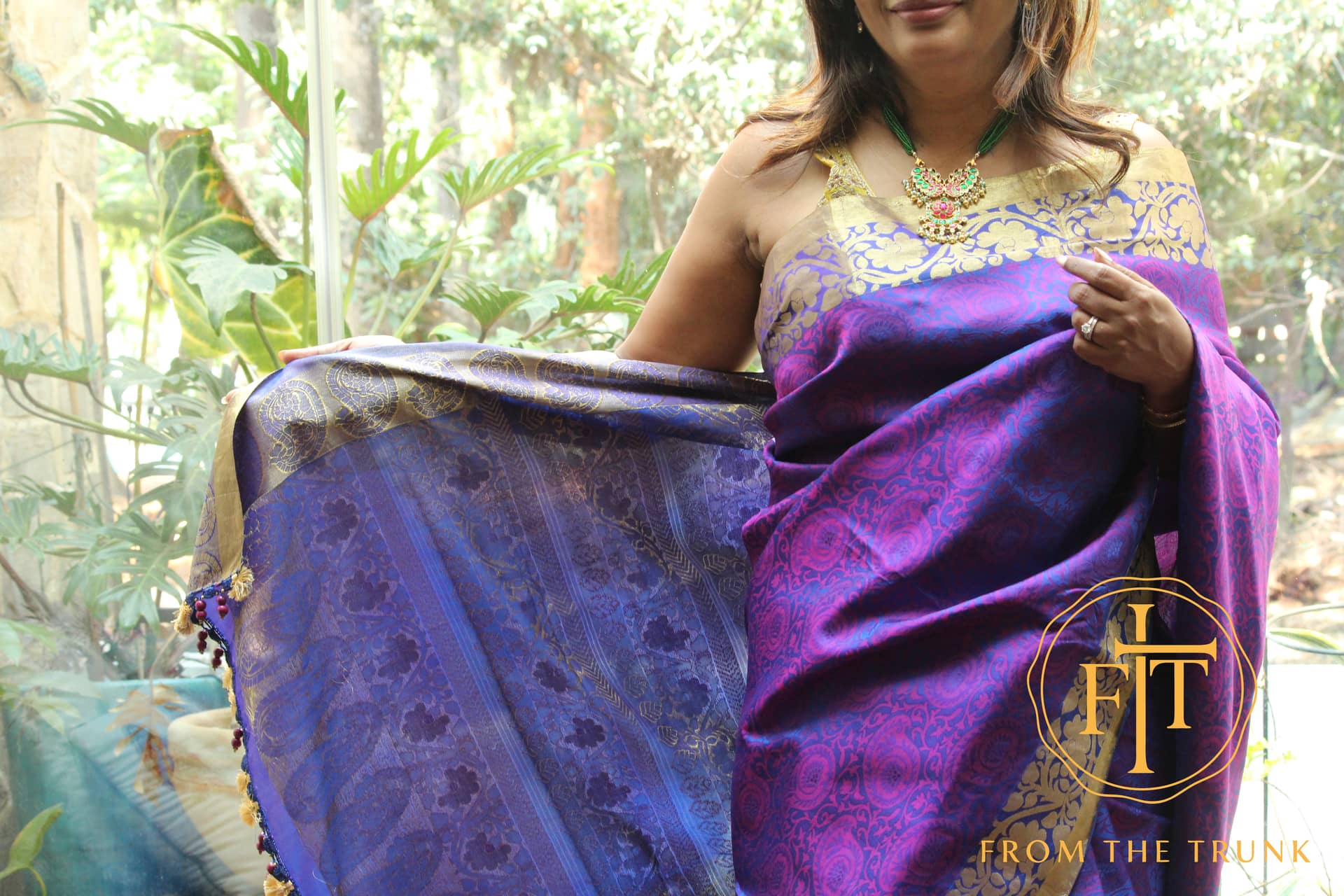 Nava Pazham, pre-loved Kanjeevaram saree from From the Trunk