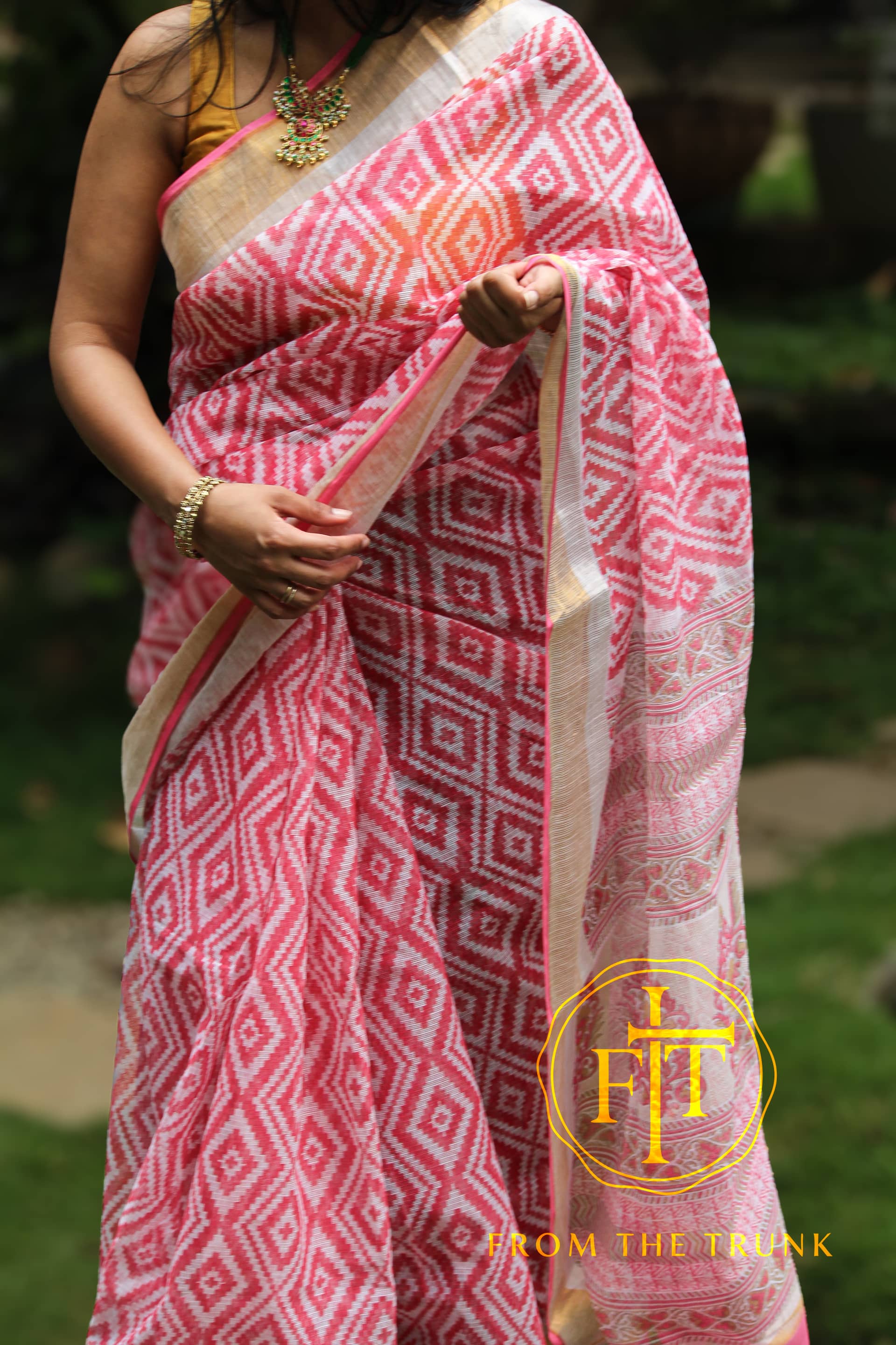 Gulabi Kota Cotton, pre-loved Kota Cotton saree from From the Trunk