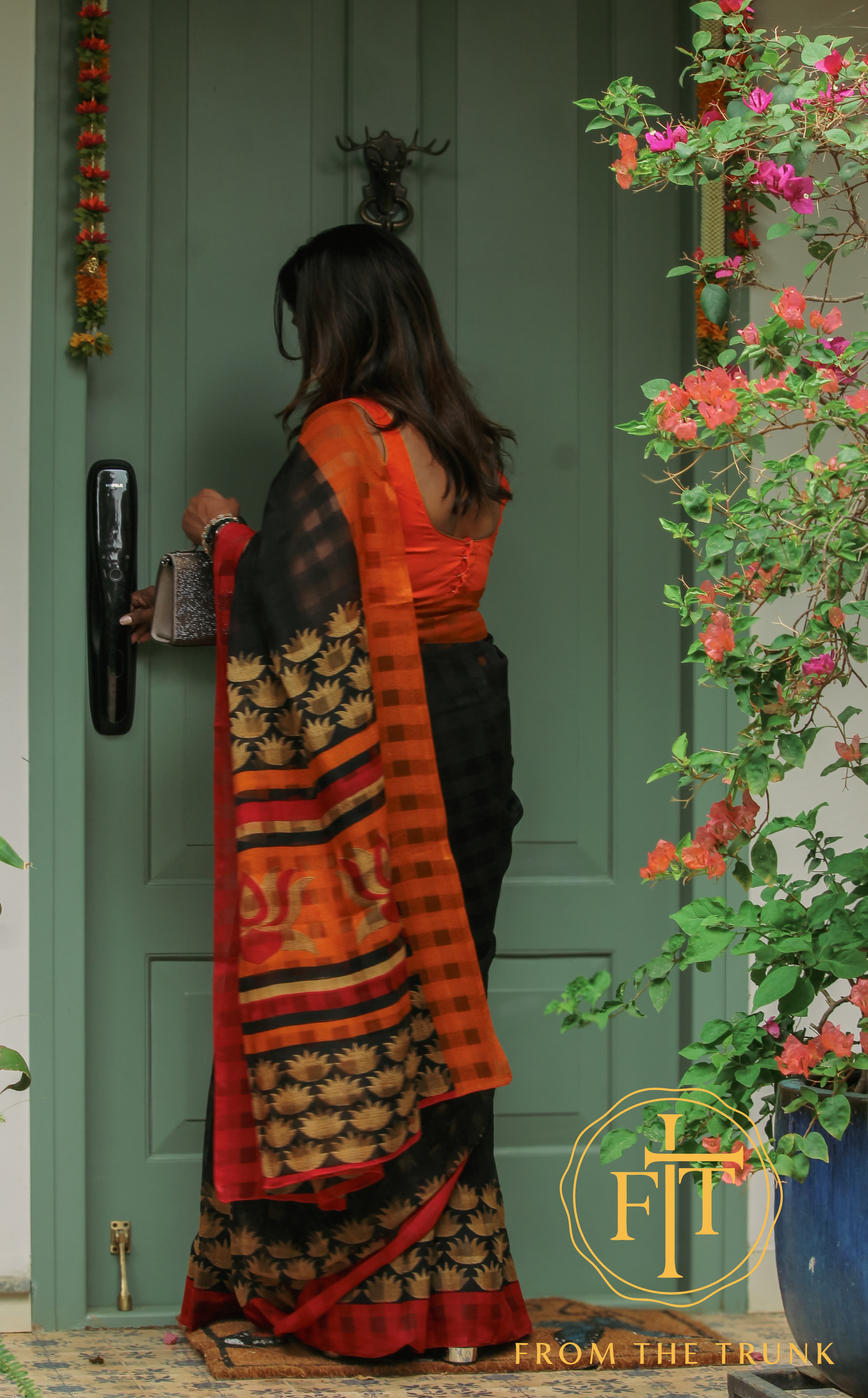 Twilight Orange Cotton Weave