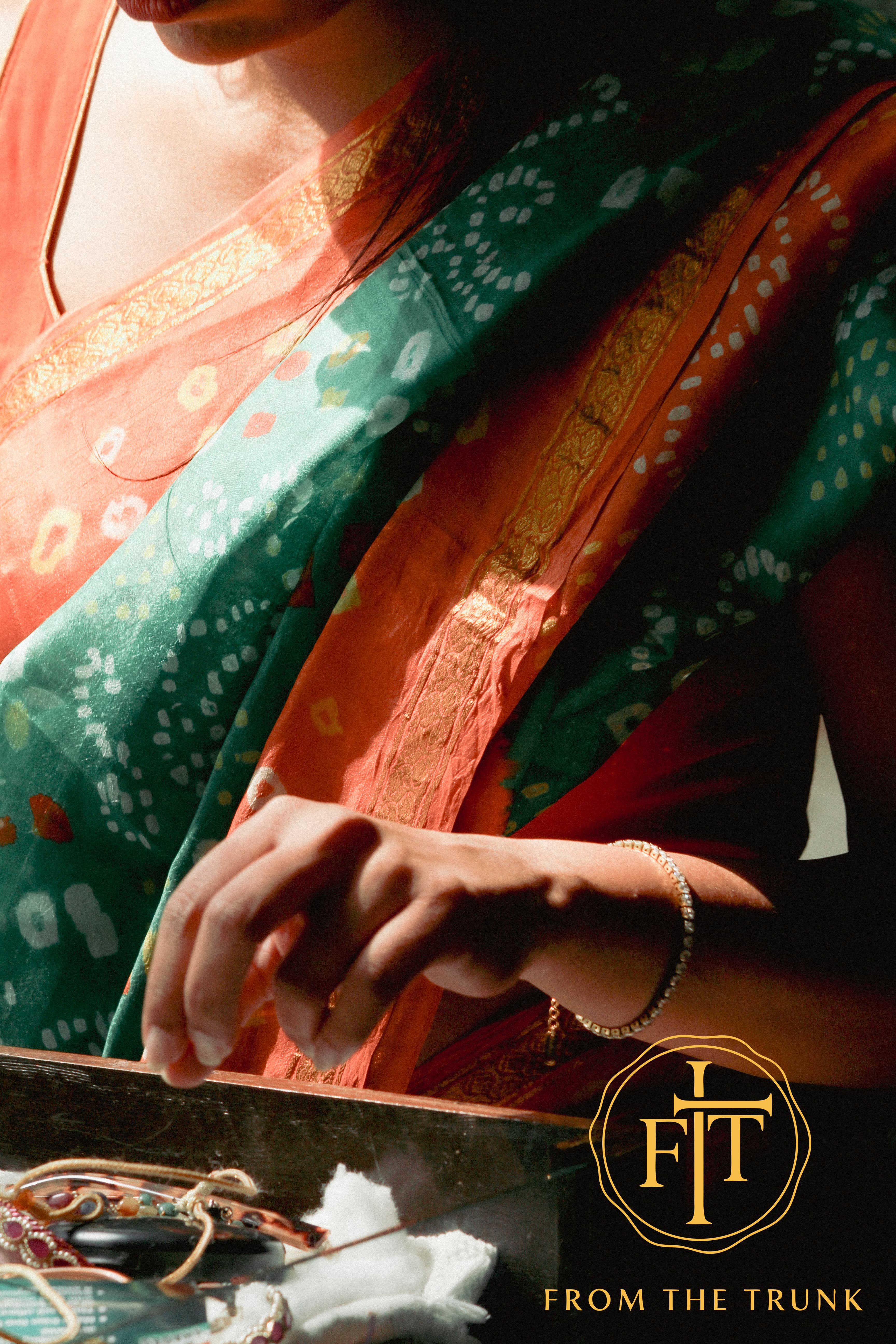 Forest & Flame Tie Dye Silk