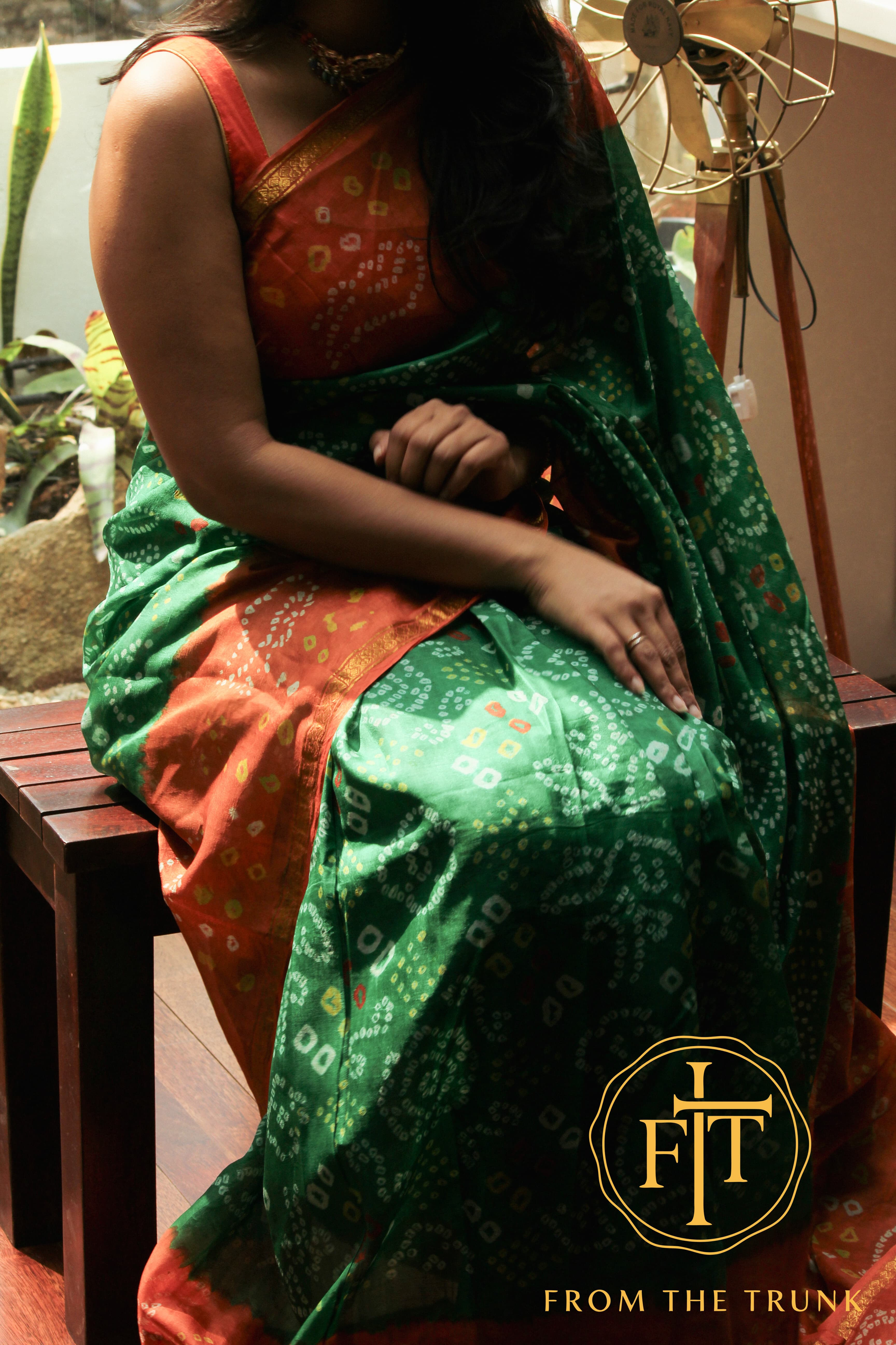 Forest & Flame Tie Dye Silk