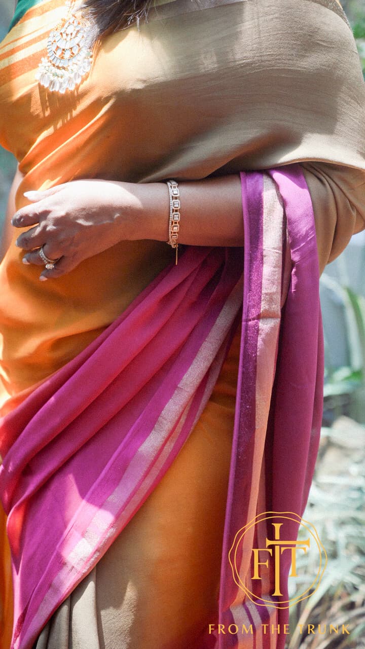 Sunset Ombré Chiffon Draped Dream